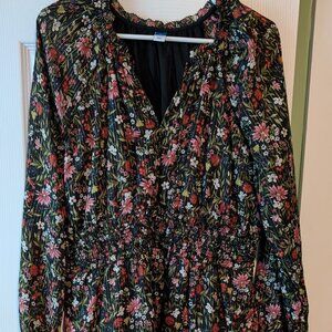 Old Navy long sleeve mini dress floral